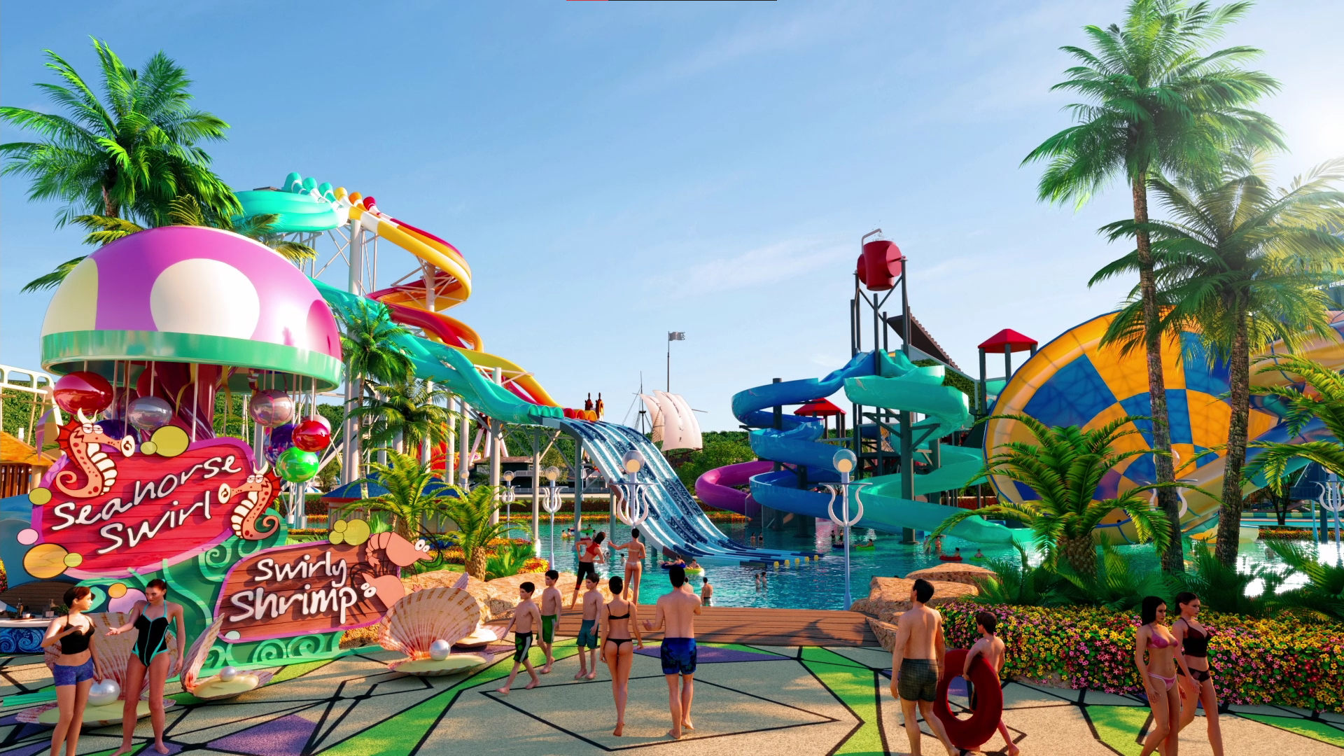 Dự kiến vận hành quý IV/2022, Florida Water Park hứa hẹn mang đến những sắc màu mới lạ cho NovaWorld Phan Thiet